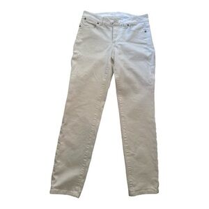White Straight-Leg Pants